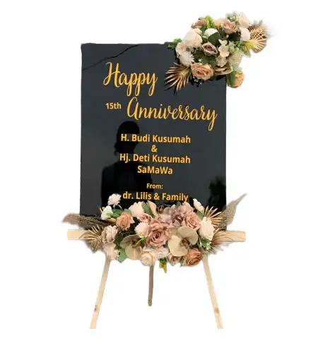 Papan Bunga Akrilik Nibong