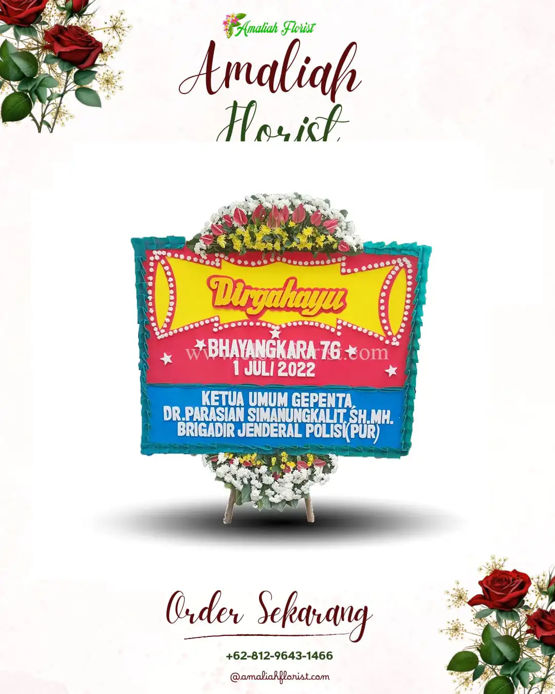 Papan Bunga HUT Ulang Tahun Nibong